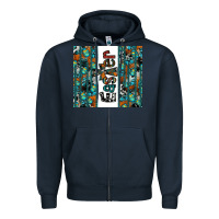 Navy easter Zipper Hoodie - CowhideDigitalArt
