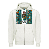 Oatmeal Heather easter Zipper Hoodie - CowhideDigitalArt