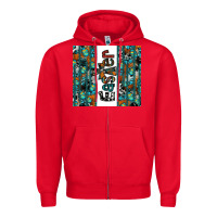 Red easter Zipper Hoodie - CowhideDigitalArt