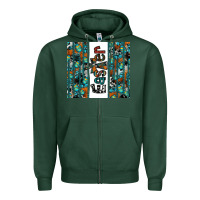 Sports Green easter Zipper Hoodie - CowhideDigitalArt