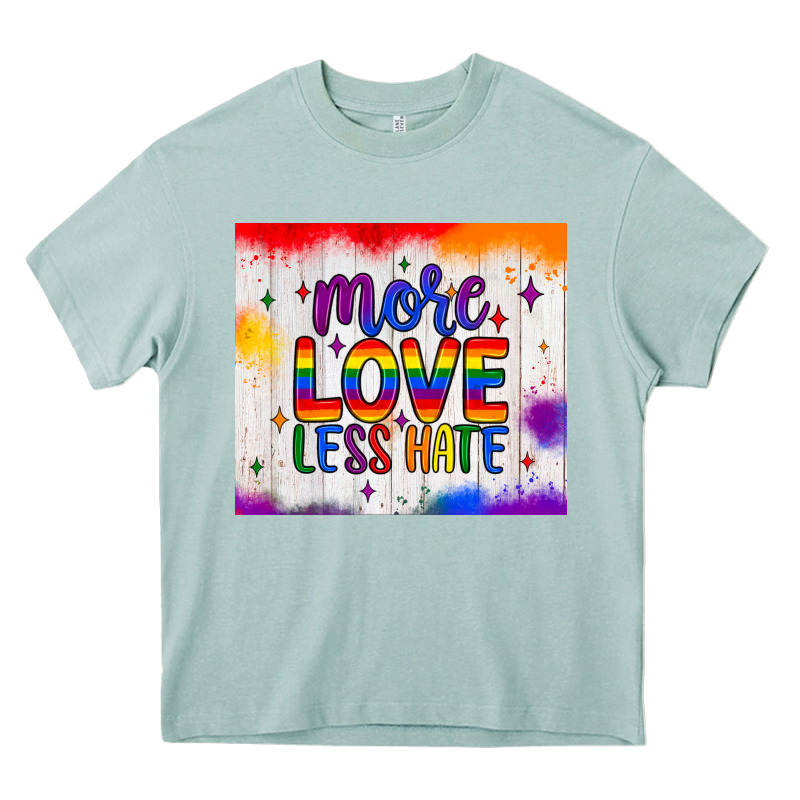 More Love Less Hate Tumbler Heavy Core Tee by JahusDesignShop | Teevron
