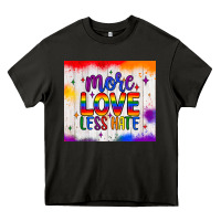Asphalt more love less hate tumbler Heavy Core Tee - JahusDesignShop