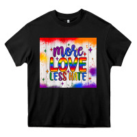 Black more love less hate tumbler Heavy Core Tee - JahusDesignShop