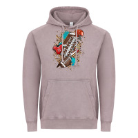 Vintage Zinc Football lightning bolt leopard Vintage Hoodie - HowdyJamesFarm