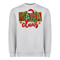 Heather Grey christmas nana claus Heavyweight Sweatshirt - FaDigitalArtStudio