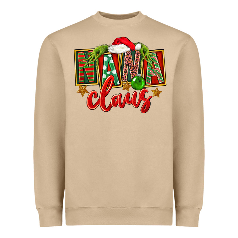 Christmas Nana Claus Heavyweight Sweatshirt by FaDigitalArtStudio | Teevron
