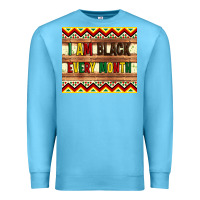 Ocean Blue i am black every month Premium Sweatshirt - Artiststas