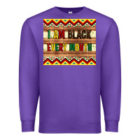 Purple i am black every month Premium Sweatshirt - Artiststas
