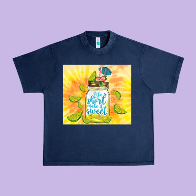 Life Is Short Make It Sweet Urban Heavy Tee Designed By Tumblerdesignbyshophia