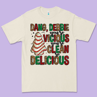 Dang Debbie Christmas Tree Cake Premium Tee Designed By Jasminsmagicworld