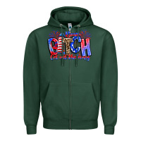 Sports Green boom bitch get out the way Zipper Hoodie - CowhideDigitalArt