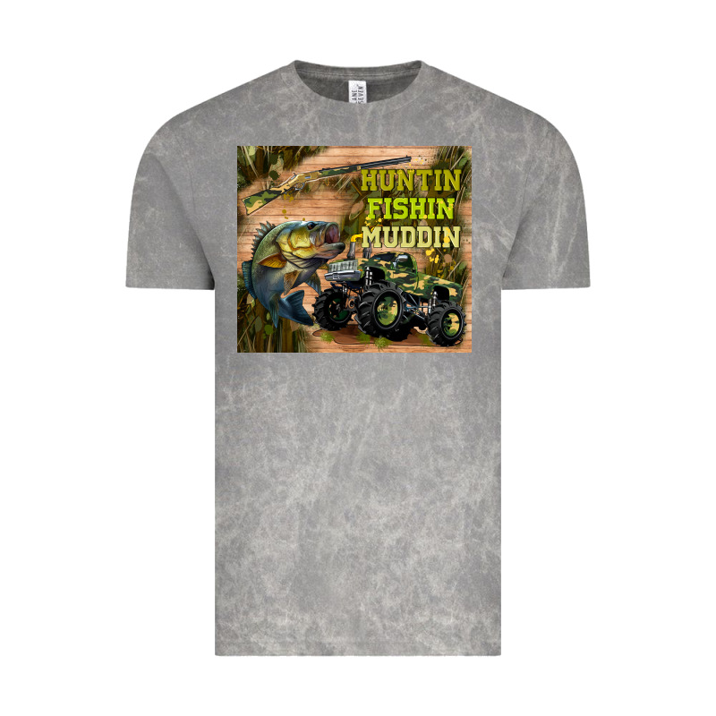 Huntin Fishin Muddin Vintage Tee by TumblerDesignByShophia | Teevron