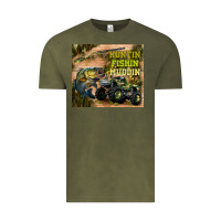Vintage Olive huntin fishin muddin Vintage Tee - TumblerDesignByShophia