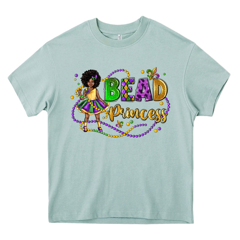 Bead Princess Mardi Gras Heavy Core Tee by LillyAllenDesigns | Teevron