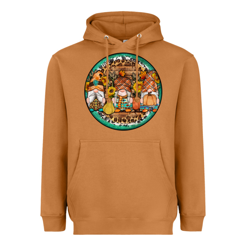 Fall Gnomes Round Earrings 4 Heavyweight Hoodie by Artiststas | Teevron