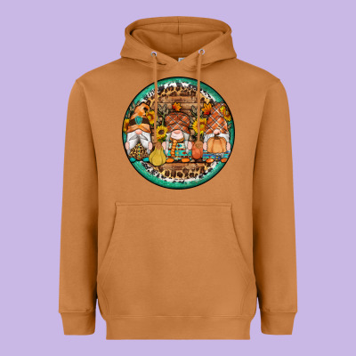 Fall Gnomes Round Earrings 4 Heavyweight Hoodie Designed By Artiststas