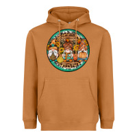 Meerkat fall gnomes round earrings 4 Heavyweight Hoodie - Artiststas