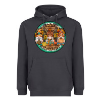 Smoke fall gnomes round earrings 4 Heavyweight Hoodie - Artiststas