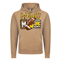 Vintage Coffee Football mom yellow team color Vintage Hoodie - HowdyJamesFarm