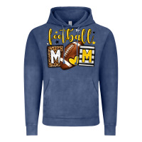 Vintage Denim Football mom yellow team color Vintage Hoodie - HowdyJamesFarm