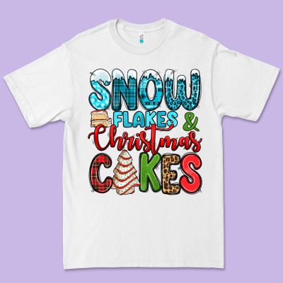 Snow Flakes And Christmas Cakes Premium Tee Designed By Jasminsmagicworld