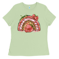Matcha strawberry rainbow Ladies Tee - BarkalooDesign