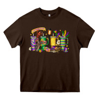 Chocolate Brown obsessive cup disorder mardi gras Heavy Core Tee - LillyAllenDesigns