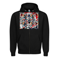 Black american ice cream Zipper Hoodie - CowhideDigitalArt