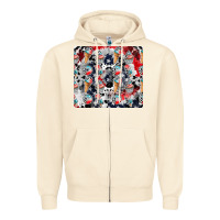 Sandshell american ice cream Zipper Hoodie - CowhideDigitalArt