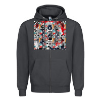 Smoke american ice cream Zipper Hoodie - CowhideDigitalArt