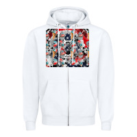 White american ice cream Zipper Hoodie - CowhideDigitalArt