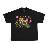 Black Mardi Gras Heifers Urban Heavy Tee - HowdyJamesFarm