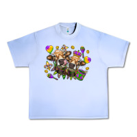 Grape Ice Mardi Gras Heifers Urban Heavy Tee - HowdyJamesFarm