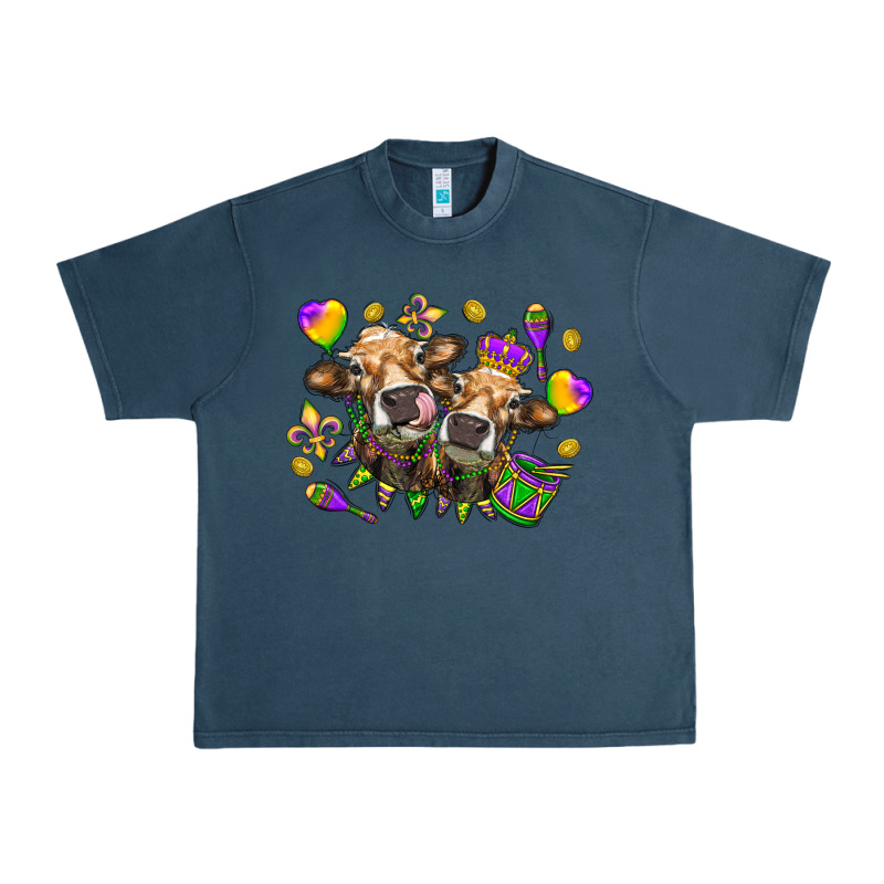 Mardi Gras Heifers Urban Heavy Tee by HowdyJamesFarm | Teevron