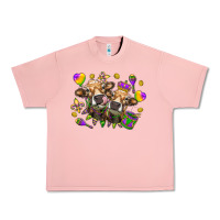 Salmon Mardi Gras Heifers Urban Heavy Tee - HowdyJamesFarm