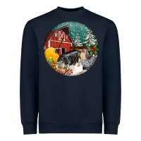 Christmas On The Farm Heavyweight Sweatshirt | Teevron