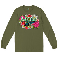 Army Green Mom life Long Sleeve Tee - CowGirlArtShop