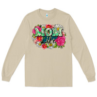Mushroom Mom life Long Sleeve Tee - CowGirlArtShop