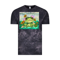 Cloud Black frog with sunflower Vintage Tee - TumblerDesignByShophia