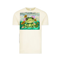 Vintage Arctic frog with sunflower Vintage Tee - TumblerDesignByShophia