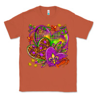 Copper Mardi Gras hearts Classic Tee - NancyCooperArtShop