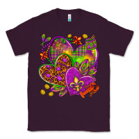 Plum Mardi Gras hearts Classic Tee - NancyCooperArtShop