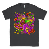 Smoke Mardi Gras hearts Classic Tee - NancyCooperArtShop