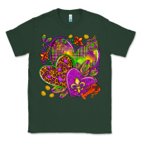 Sports Green Mardi Gras hearts Classic Tee - NancyCooperArtShop