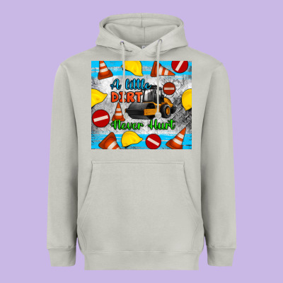 A Little Dirt Never Hurt Steam Roller Tumbler Heavyweight Hoodie Designed By Artiststas