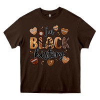 Chocolate Brown i'm black history Heavy Core Tee - LillyAllenDesigns