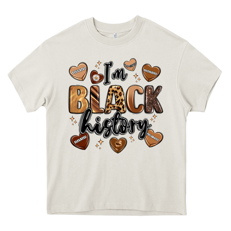 I'm Black History Heavy Core Tee by LillyAllenDesigns | Teevron