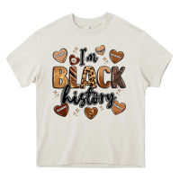 Cream i'm black history Heavy Core Tee - LillyAllenDesigns