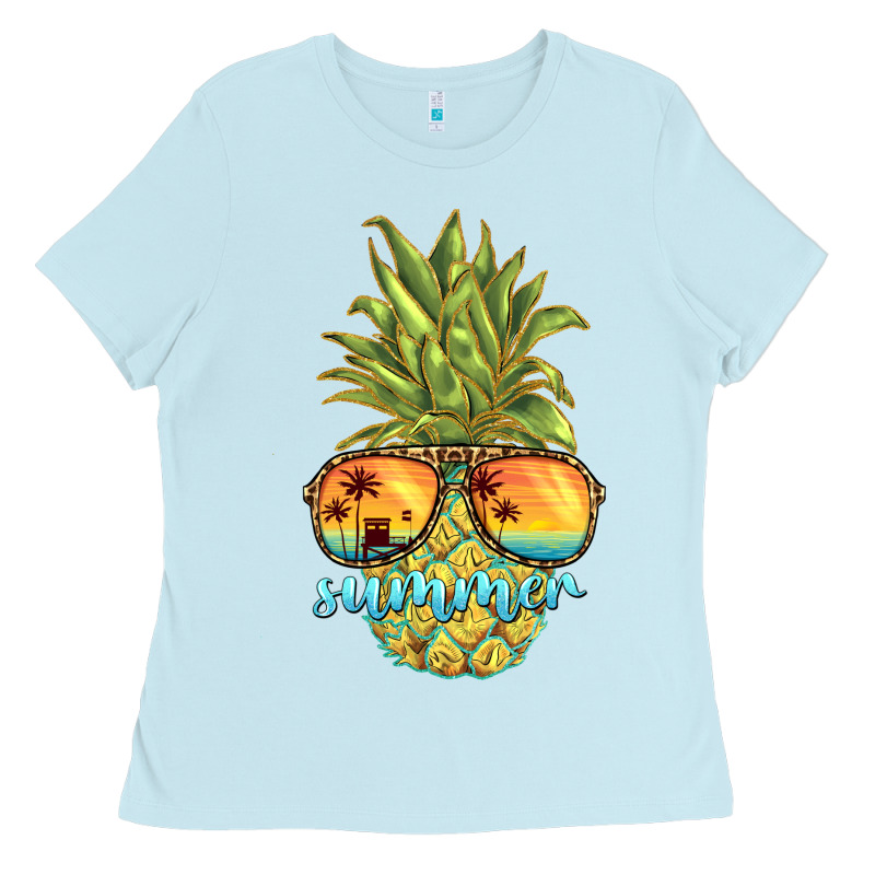 Pineapple Summer Ladies Tee by BarkalooDesign | Teevron