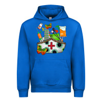 Cobalt nurse   juneteenth Urban Hoodie - AdoDesignShop